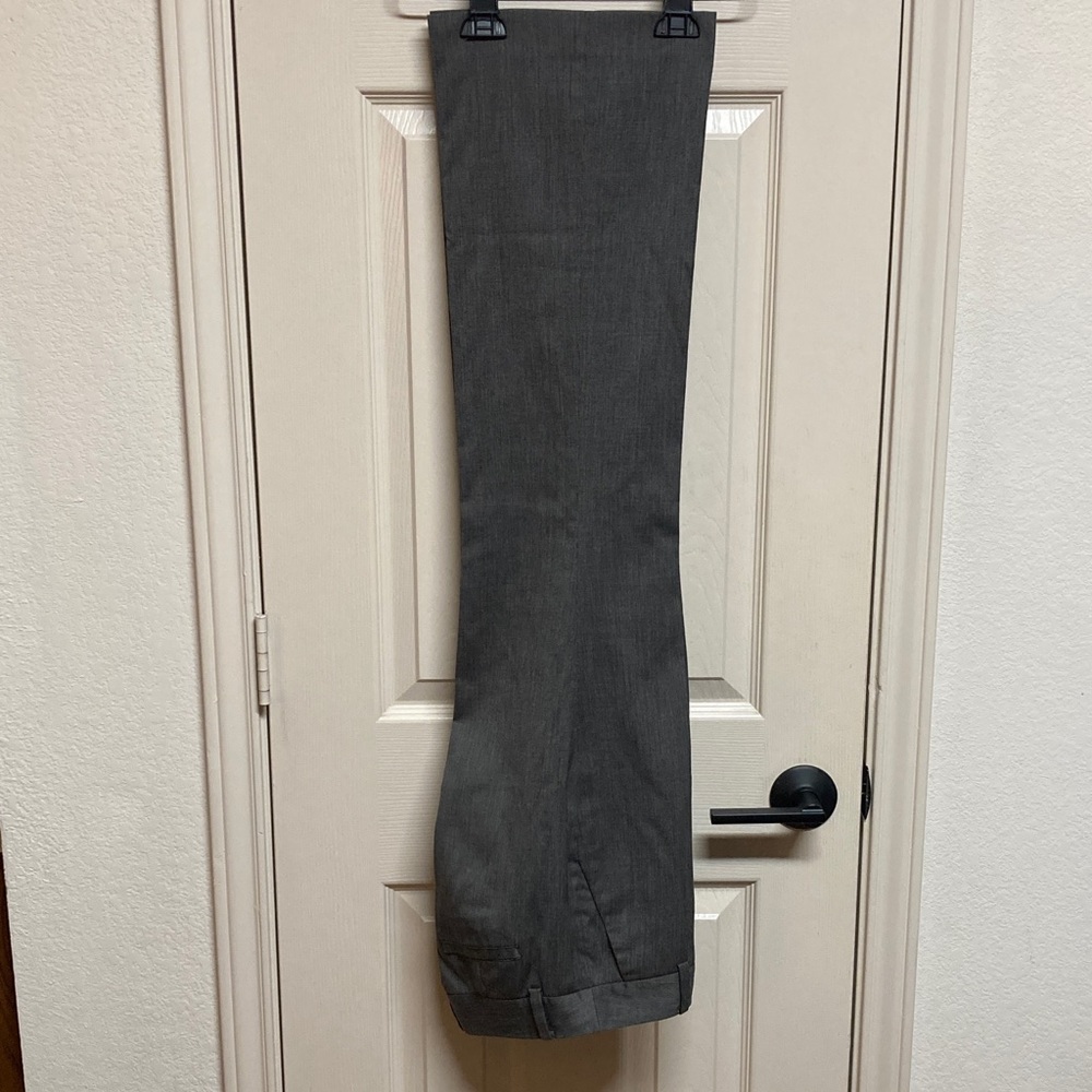 Banana Republic Light Gray Bootcut Gentle Flare Low Rise Dress Pants Sz 4p - Picture 6 of 9